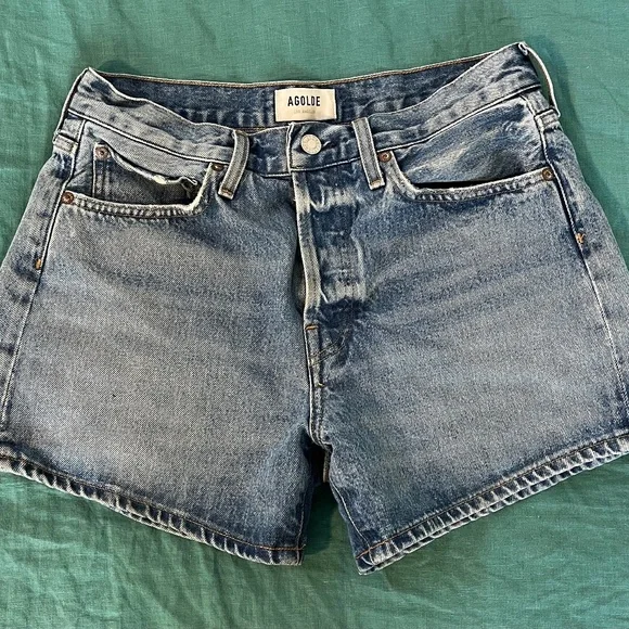 Agolde Parker Long Shorts - Picture 1 of 3